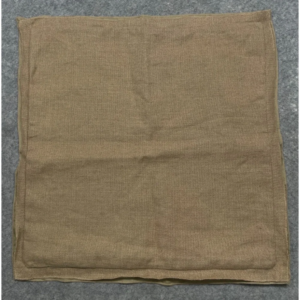 Pottery Barn Linen Pillow Cover Tan Beige 20x20 Burlap